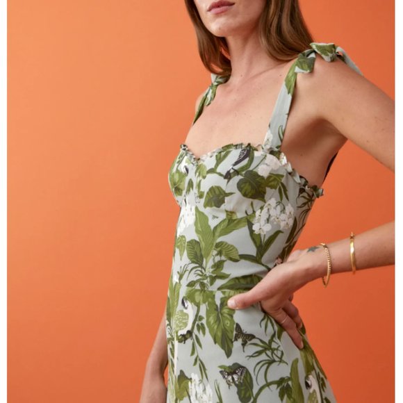 Reformation Nikita Midi Dress Tropical ...